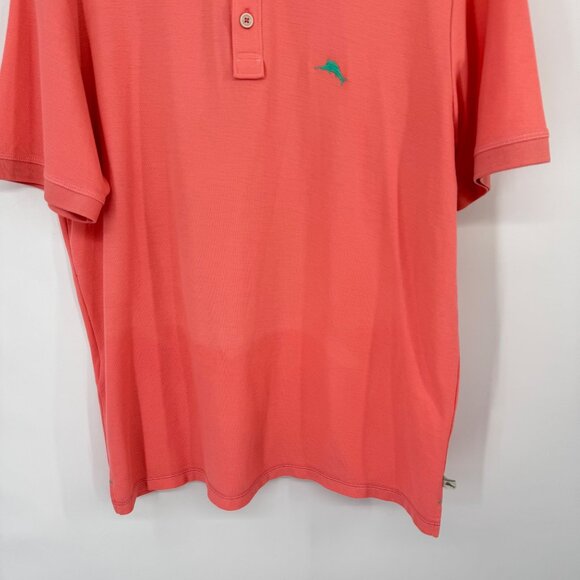 Tommy Bahama Island Zone Coral Polo Shirt mens size medium - Picture 7 of 12